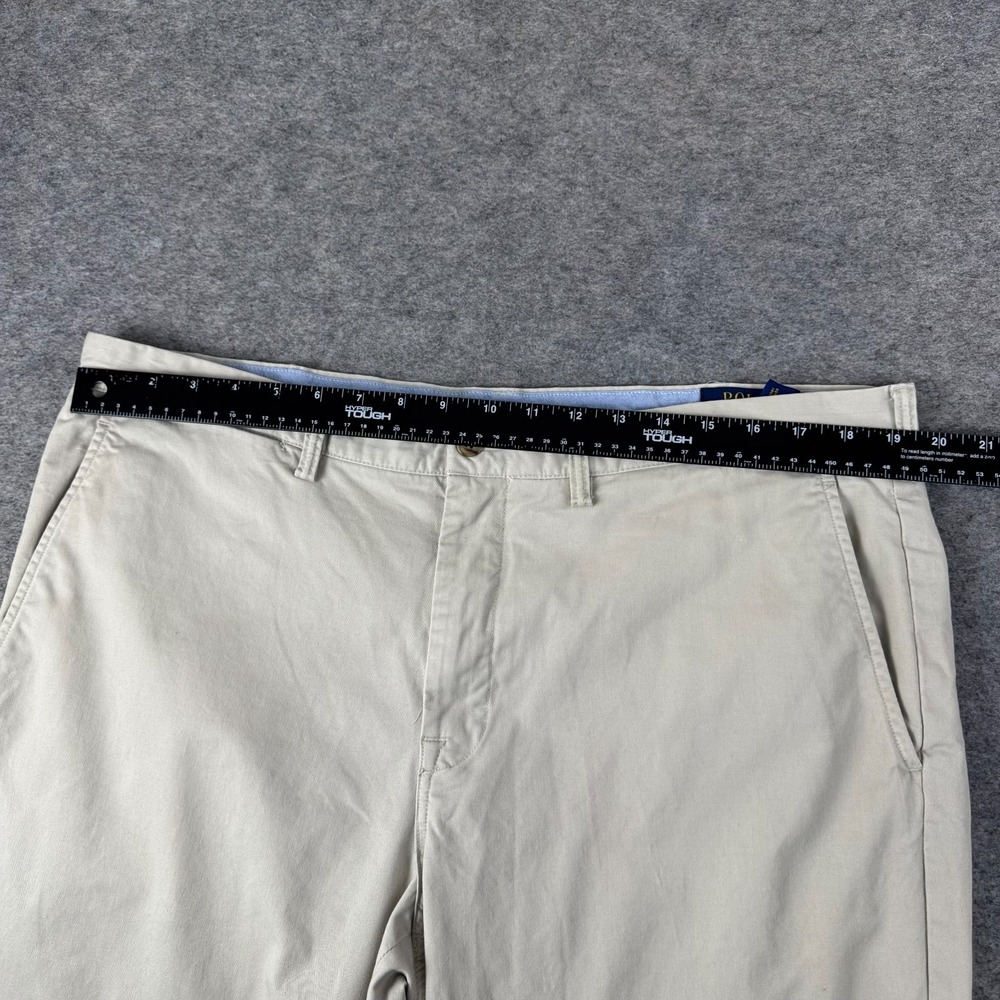 Polo Ralph Lauren Stretch Straight Fit Chino Pants Beige Mens 38x30 - Picture 8 of 12